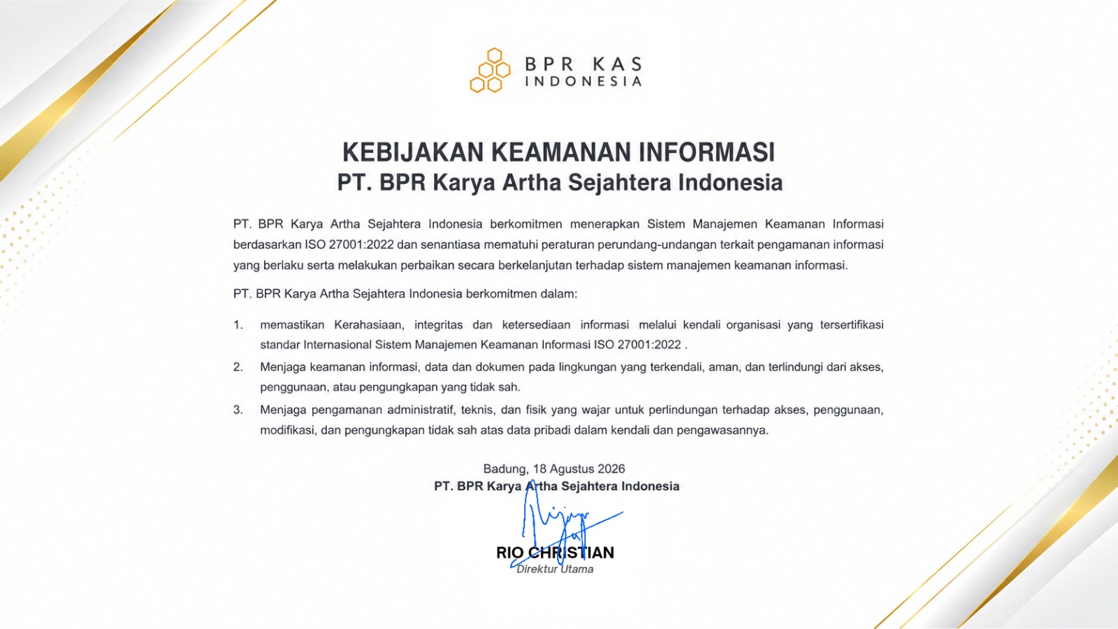 Kebijakan Keamanan Informasi